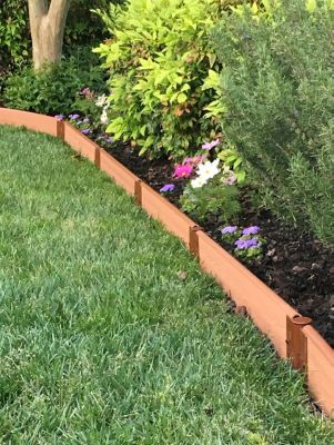 Image showing  Classic Sienna Straight Landscape Edging Kit 16 ft. - 1 in. Profile, 300001040