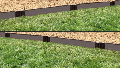 Image showing  Weathered Wood Straight Playground Border Kit 16 ft. - 2 in. Profile, 300001053