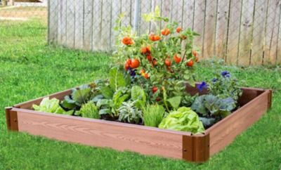 Image showing  Classic Sienna Raised Garden Bed 4 ft. x 4 ft. x 5.5 in. - 1 in. Profile, 300001058