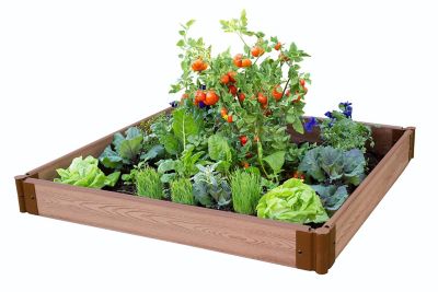 Image showing  Classic Sienna Raised Garden Bed 4 ft. x 4 ft. x 5.5 in. - 1 in. Profile, 300001058