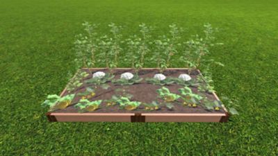 Image showing  Classic Sienna Raised Garden Bed 4 ft. x 8 ft. x 5.5 in. - 2 in. Profile, 300001090
