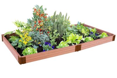 Image showing  Classic Sienna Raised Garden Bed 4 ft. x 8 ft. x 5.5 in. - 2 in. Profile, 300001090