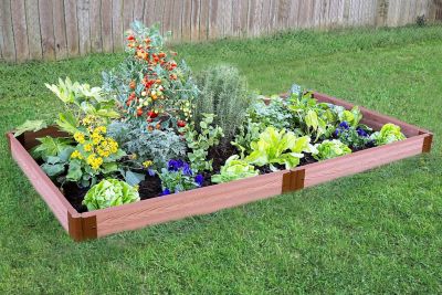 Image showing  Classic Sienna Raised Garden Bed 4 ft. x 8 ft. x 5.5 in. - 2 in. Profile, 300001090