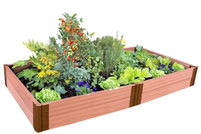 Image showing  Classic Sienna Raised Garden Bed 4 ft. x 8 ft. x 11 in. - 2 in. Profile, 300001091