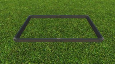 Image showing  Weathered Wood Raised Garden Bed 4 ft. x 8 ft. x 5.5 in. - 2 in. Profile, 300001092