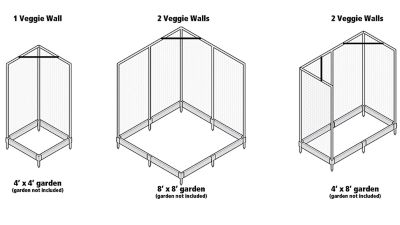 Image showing  48 in. Composite Stack and Extend Veggie Wall Trellis