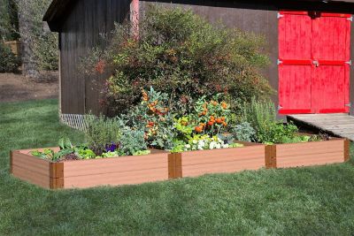 Image showing  Classic Sienna Raised Garden Bed 4 ft. x 12 ft. x 11 in. - 1 in. Profile, 300001400
