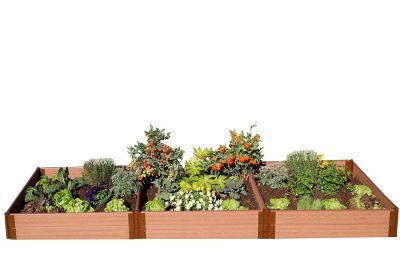 Image showing  Classic Sienna Raised Garden Bed 4 ft. x 12 ft. x 11 in. - 1 in. Profile, 300001400