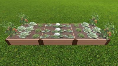 Image showing  Classic Sienna Raised Garden Bed 4 ft. x 12 ft. x 11 in. - 1 in. Profile, 300001400