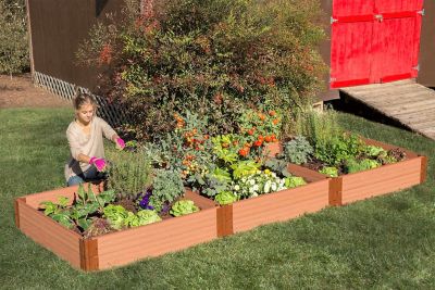 Image showing  Classic Sienna Raised Garden Bed 4 ft. x 12 ft. x 11 in. - 1 in. Profile, 300001400