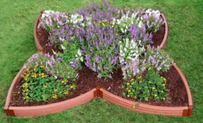 Image showing  Classic Sienna Raised Garden Bed Versailles Sunburst 8 ft. x 8 ft. x 5.5 in. - 2 in. Profile, 300001418