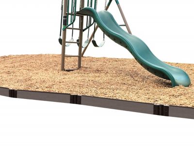 Image showing  Weathered Wood Straight Playground Border 16 ft. - 1 in. Profile, 300001445