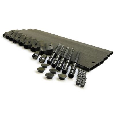 Image showing  Weathered Wood Straight Playground Border 16 ft. - 1 in. Profile, 300001445