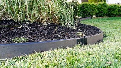 Image showing  Weathered Wood Curved Landscape Edging Kit 16 ft. - 1 in. Profile, 300001810