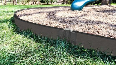 Image showing  Weathered Wood Curved Playground Border 16 ft. - 2 in. Profile, 300001852
