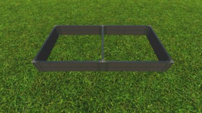 Image showing  Weathered Wood Raised Garden Bed 4 ft. x 8 ft. x 11 in. - 2 in. Profile, 300002092
