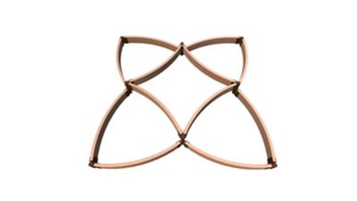 Image showing  Classic Sienna Raised Garden Bed Versailles Sunburst 8 ft. x 8 ft. x 11 in. - 2 in. Profile, 800001094