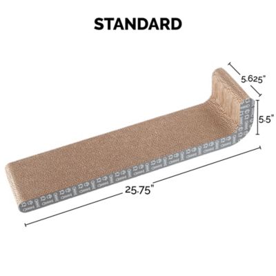 Image showing  Standard Wall-Mounted Corrugated Cat Scratcher 2-Pack with Catnip, Standard Size