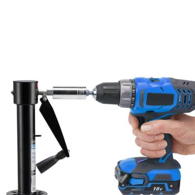 Image showing  2,000 lb. Capacity Drill Drive-Side Wind Trailer Jack
