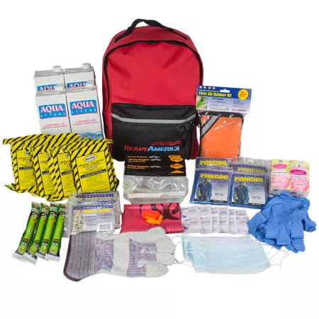 Ready America Essential Emergency Backpack for 4 Person 3 Day Survival Kits