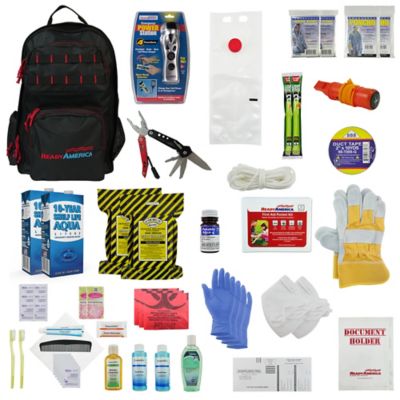 Ready America 42 pc. 2-Person/3-Day Professional Survival Backpack