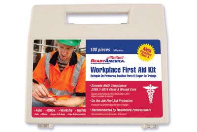 Ready America 2 Pack Workplace First Aid Kit 100 Pieces