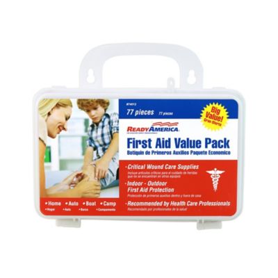 Ready America 77-Piece First Aid Value Kit 6 Pack