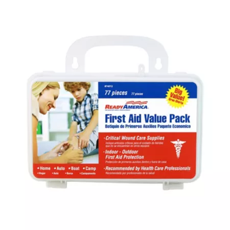 Ready America 77 Piece First Aid Kit 6 Pack First Aid Kits