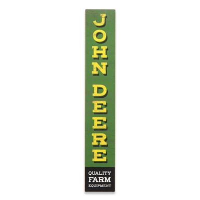 John Deere Quality Farm Equipment Vertical Wood Wall Decor