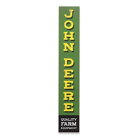 John Deere Quality Farm Equipment Vertical Wood Wall Decor