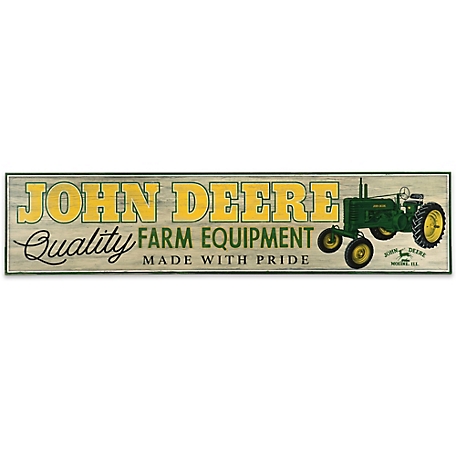 John Deere Quality Farm Equipment Made With Pride Wood Wall Decor
