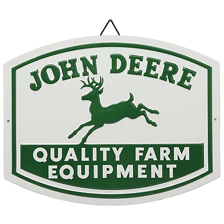 John Deere Farm Equipment Metal Sign