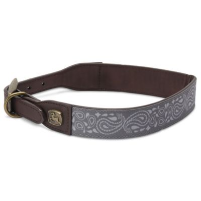 John Deere Paisley Pattern Large Dog Collar