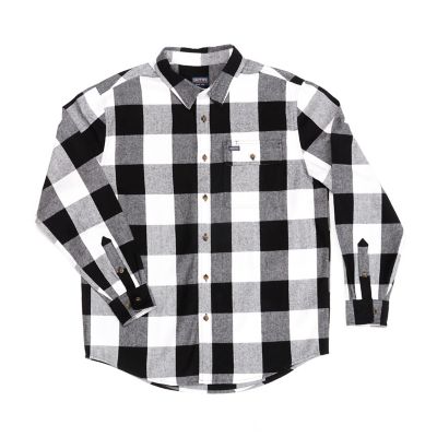 Smith's Workwear Buffalo Camicia Flanella Uomo – Due Tasche, Bottons, Taglio Classico - 3