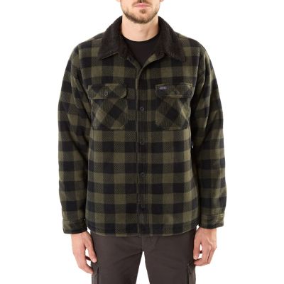 Smith's Workwear Sherpa-Lined Plaid Polarfleece Jacket