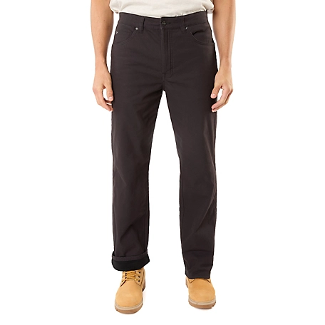 Smith's Workwear Big Men's Stretch Fleece-Lined Canvas 5-Pocket Pant