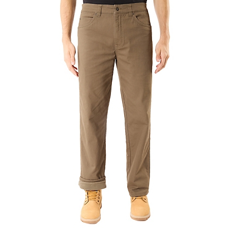 Smith's Workwear Men's Stretch Fit Mid-Rise Fleece-Lined Canvas 5-Pocket  Pants at Tractor Supply Co.