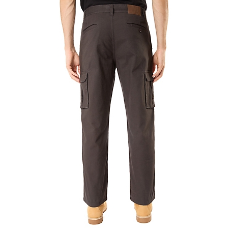 Smith's Workwear Men's Relaxed Fit Mid-Rise Fleece-Lined Canvas Cargo Work  Pants at Tractor Supply Co.