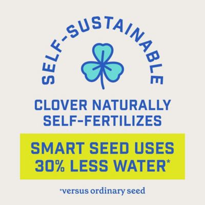 Image showing  7 lb. 1,400 sq. ft. Smart Seed Clover and Grass Mix