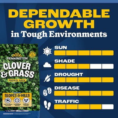 Image showing 6 th Pennington 7 lb. 1,400 sq. ft. Smart Seed Clover and Grass Mix