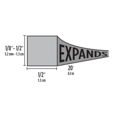 Image showing  1/2 in. x 1/2 in. x 20 ft. Foam Platinum Expandable Weatherseal