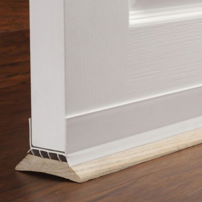Image showing  1-3/4 in. x 2 in. x 36 in. Vinyl Easy Install DENY Slide-on Under Door Seal, White