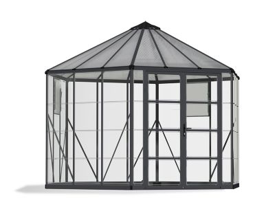 Canopia by Palram Oasis Hex 12 ft. Greenhouse - Gray