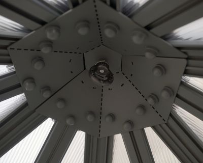 Image showing 4 th Canopia by Palram Oasis Hex 12 Greenhouse, Gray