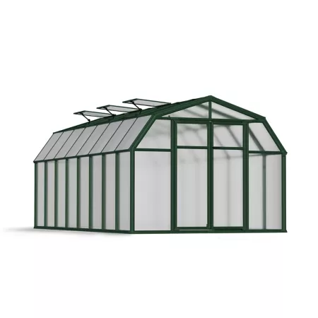 Canopia by Palram 8 ft L x 16 ft W Green Greenhouse Hobby Greenhouses