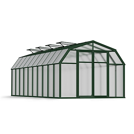 Canopia by Palram 8 ft. L x 20 ft. W Green Hobby Gardener Greenhouse