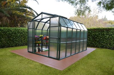 Image showing  8 L x 12 W ft. Green Grand Gardener Twin Wall Greenhouse