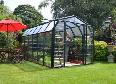 Image showing  8 L x 12 W ft. Clear Grand Gardener Greenhouse