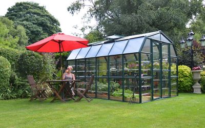 Image showing  8 L x 12 W ft. Clear Grand Gardener Greenhouse