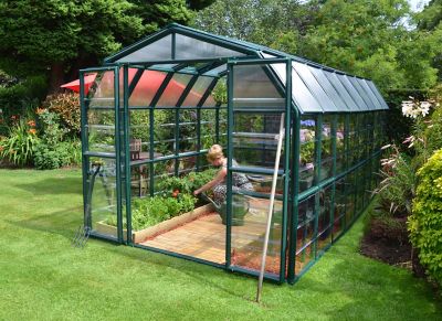 Image showing  8 L x 16 W ft. Clear Grand Gardener Greenhouse